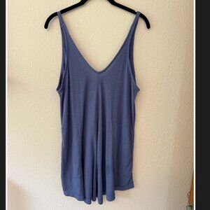 FP Beach – Blue Ribbed Tank Dress